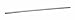 M-D Building Products 13219 2 in. x 3/4 in. x 36 in. Gray Vinyl Replacement Insert for Thresholds with Metal Retainer Strips