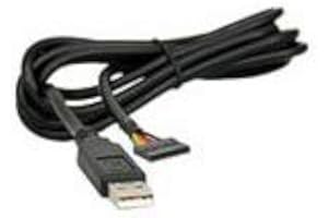 USB to UART Cable with +3.3V TTL Level UART Signals, USB to TTL Serial 3.3V Cable, USB-A to Rectang Conn, Female Sockets, 6 p