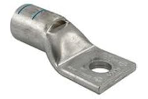 ILSCO CSWS-6-14 1/4 in Bolt Size, 1-Hole, 6 AWG, Compression Lug, Conductor Size 6, Sight Window, Standard Barrel, SURECRIMP, TIN Plated
