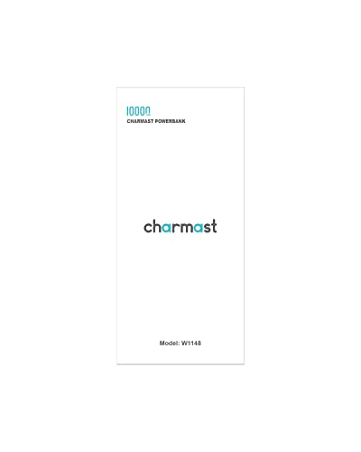 Charmast Power Bank with Built in Cables X 4, 10000mAh USB C Battery pack 6 Outputs 3 Inputs with LED Display Type C Powerbank Portable Charger Compatible with Smartphones Tablets and More