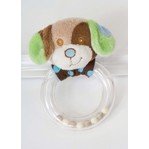 Blue Dog Ring Rattle by Douglas Cuddle Toys