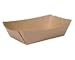 Brown Kraft Paper Food Trays Great for Parties, Takeout, Home, food boats disposable bulk brown paper plates- hotdog holder hot dog tray disposable french fries tray(100, 5.75