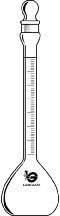 Wilmad-LabGlass LG-8193-100 Cassia Class A Flask with Certificate of Calibration, 100/110mL