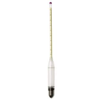 H-B Instrument B61800-0500 Plain-Form Polycarbonate Hydrometer, 0 to 80% Salt/1% Div