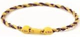 LSU Titanium Twisted Tornado 21 inch Necklace