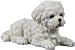 4.5 Inch Maltese Puppy Lying Down Decorative Statue Figurine, White