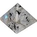 Moonstone Pyramid White 13 Premium Rainbows Crystal Tourmalinated Sacred Geometry 3"