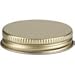 Nakpunar 2 oz Straight Sided Glass Jars with Plastisol Lined Lids (Gold, 6)