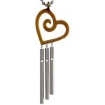 Car Musical Wind Chimes Open Heart- Made in USA