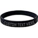 Body Candy Customizable Black Silicone Style 1 Stretch Personalized Message Bracelet