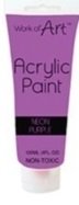 Work of Art Acrylic Paint - Neon Purple, 6574