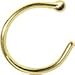 Body Candy Unisex Adult Nose Hoops Available in 14k Gold and Sterling Silver 20 Gauge 3/8