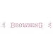 Browning Windsheild Decal Pink with Buckmarks