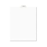 Avery Preprinted Legal Bottom Tab Dividers, Exhibit H, Letter, 25/Pack