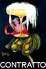 Framed Art Print, 'Contratto (ca.1922)' by Leonetto Cappiello: Outer Size 25 x 37"