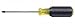 Klein Tools 660 #0 Square Recess Tip Screwdriver, Made in USA, 4-Inch Round Shank and Cushion Grip Handle