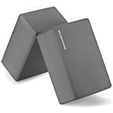 BalanceFrom GoYoga Set of 2 High Density Yoga Blocks, 9″x6″x4″ Each [Newest Version] (Gray)