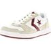Converse Men's Point Man Ox White/Red Ankle-High Fabric Fashion Sneaker - 8M