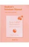 Student Solutions Manual for Basic College Mathematics with Early Integers, Martin-Gay, Elayn, 0321745930