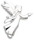 Small Angel Lapel Pin,Sterling Silver