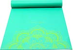 Sol Living Premium Extra Thick Non-Slip Yoga Mat - Durable Yoga Mats for Fitness,Meditation, Pilates, Workout and Exercise 24 x 72 Inches (Green Mandala)