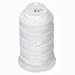 Simply Silk Beading Thick Thread Cord Size FFF (0.016 Inch 0.42mm) Spool 92 Yards Compatible with Kumihimo Super Lon (White)