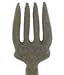 Aunt Chris' Products - Heavy Cast Iron - Over-sized Ornate Fork - Wall Decor - Rustic Brown Primitive Design - Great Accent For Any Chef Kitchen!