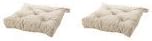Ikea Malinda Soft Chair Cushion/pad, Light Beige (Set of 2)