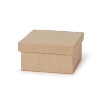 Cardboard Boxes With Lids Small Square Paper Mache
