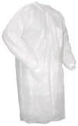 CMP MEDICAL CO 34-160 Non-Woven Lab Coats - Blue, Large 10 Pack 30 Case