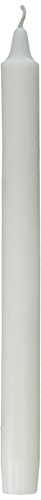 Zest Candle 12-Piece Taper Candles, 10-Inch, White Straight