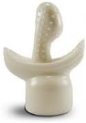 Hitachi Magic Wand Crown Shaped G-Spot Massager Attachment for Women + Free Lubricant (White)