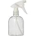 Empty Amber Glass Spray Bottle - Large 16 oz Refillable Container with Black Trigger, Great for Essential Oils, Cleaning Products, Aromatherapy and Cooking