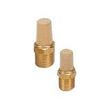 PneumaticPlus Brass Exhaust Muffler 1/4" NPT HEX: 9/16" (Package of 5)