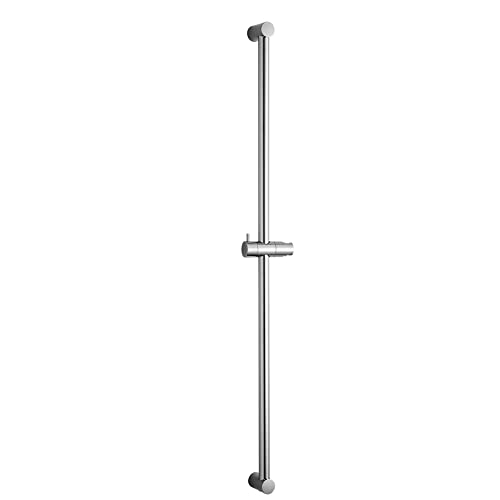 OFFO Duschstange 80cm, Segmentierte wandmontierte Duschstange, verstellbarer Abstand 50 bis 81cm, mit Handbrausenhalterung, Ersatz für Dusche, Chrom