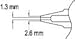 Hakko N3-13 1.3mm Nozzle for FM-2024/FM-202/FM-203/FM-204/FM-206