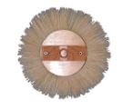 Magnolia Brush CF-10 White Tampico Fiber Crowsfoot Pattern Texture - Round Single Brush