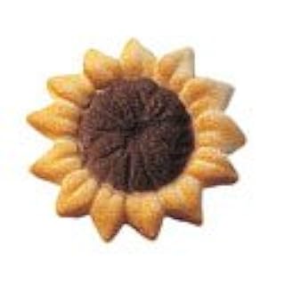 Sunflower Sugar Decorations Cookie Cupcake Cake Easter Flowers 12