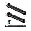 SE Bikes CRANKARM Set BMX RAD CROMO 175 3PC 19mmx8T Spline w/BB AXLE (Black)
