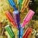 BrylaneHome Outdoor Decor Classic Glass Bottle Tree | Metal - 63 Inch Tall | Colorful Garden Decorative Bottle Holder - Multi