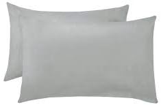 Lex’s Linens Extra Large Pillowcases - Grey Polycotton Bed Pillow Cover Pair 22″ × 31″ (55 × 78 cm) - Soft, Durable & Easy Care - Image 3