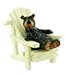 Willie Bear Relaxing in Adirondack Chair