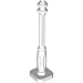 Taken All Building Block Street Lamp Set of 10- White Post with Clear Bulb & White Cover Compatible with Major Brands