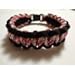 Black & Pink Camo Paracord Survival Bracelet Choose Your Size By Bostonred2010