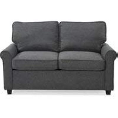 57" Loveseat with Memory Foam Mattress, Pocketed Coil Seating