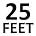 25 Feet