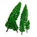 10Pcs 1.9 inch - 6.3 inch Green Train Set Scenery Landscape Model Tree Scale 1/50