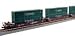 Kato USA Model Train Products Gunderson MAXI-I BNSF "Swoosh" #238702 Double Stack Car Set with MOL 40' Containers, 5-Unit Set