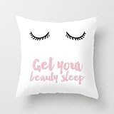 BLTheresraa Short eyelashes bg337 Square Decorative Throw Pillow Case Cushion Cover