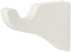 Wood Trends Classics Wall Bracket 3 1/2 Inch Return for 1 3/8 Inch Diameter Pole (White)